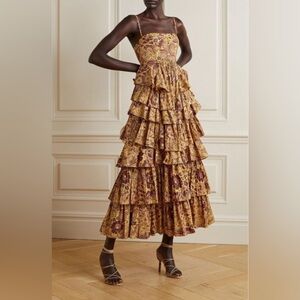 Pristine. Pre Owned. Ulla Johnson Floral Print Dress. (With Tags) Size 16